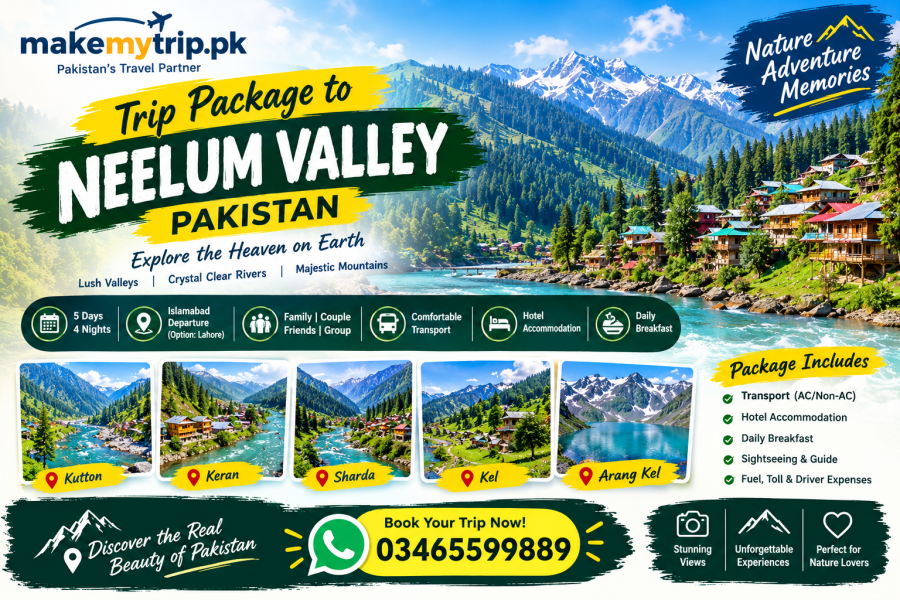 Trip Package to Neelum Valley Pakistan